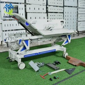 Medical Guardrails Stretcher Trolley