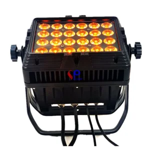 Stage Light 24PCS 15W Square RGBWA LED DJ Disco Light Flood PAR Light City Color IP65 Outdoor Waterproof PAR Building Wash Light