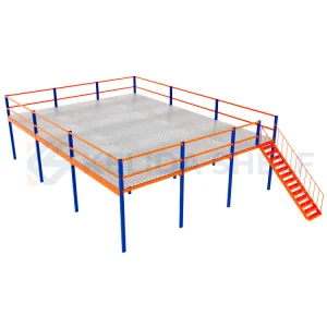 Industrial Mezzanine Floor System for Automotive Spare Parts Storage