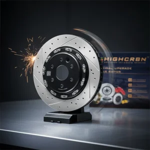 Auto Car High Carbon Alloys Combination 2-Piece Brake Disc (Rotor) for Range Rover Sport Edition OE# Lr033303
