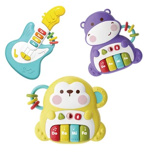 Toddler Cartoon Electric Piano Toy Animals Shape Musical Instrument 1-3 Years Early Educational Toys for Baby