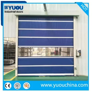 Automatic Advanced Servo Industrial Interior Vinyl PVC Fabric Plastic Soft Curtain Rapid Quick Rolling Shutter Fast Action Roll up Security High Speed Door
