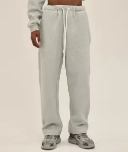 Custom Embroidered Heavy Flare Pants - Wool Blend Jogger Fit Cotton Wide Leg