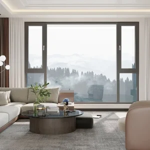 Weather Resistant Inward Opening Premium Series Contemporary Aluminum System Window