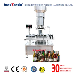 Automatic Wine Whiskey Brandy Vodka Cork Sealing Machine