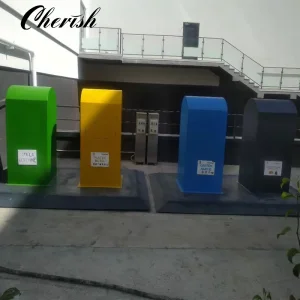 Underground Scissor Lift Trash Cans