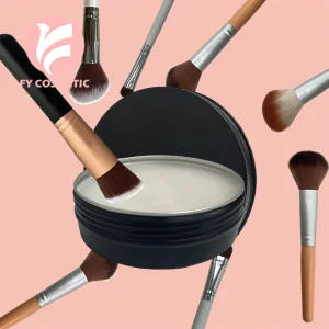 Makeup Brush Cleaner Solid Cleaning Soap Cleanser With Silicone Makeup Cleaning Brush Scrubber Mat