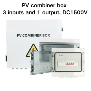 3 in 1 PV DC Combiner Box with Wiring Protection and Suit for Outdoor Harsh Environment Applications DC1500V for Solar System