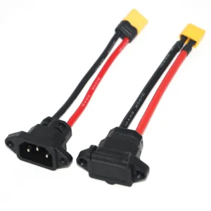 موصل سلك شحن بطارية السيارة ذكر أنثى Xt60 Xt60h Xt90 إلى 3pin مقبس الطاقة 10AWG كابل شحن دراجة كهربائية للطاقة الجديدة