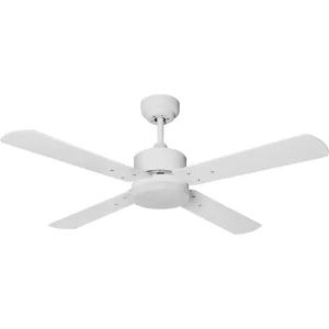 BEL AIR HOME - KENIA Ceiling Fan - DC Motor and Integrated 20W LED Light - 4 Reversible Blades - Remote Control and 6 Speeds - P