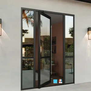 AMJ Commercial Modern Luxury Anti-Theft Glass NFRC Pivot Door