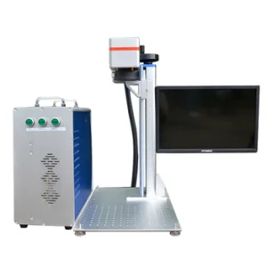Fast Speed 20W 30W 50W 70W 100W 200 *200mm Laser Marking Fiber Laser Marking Machine with Rotary
