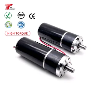 High Quality Electric Motor High Torque 200 Kg.cm 12v Dc Motor 24v Motor with Planetary Gearbox 60mm