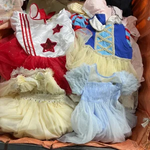 Bultos de ropa usada al por mayor, vestidos de fiesta de segunda mano para niños, tamaños mixtos, vestidos de niños de segunda mano para venta al por mayor