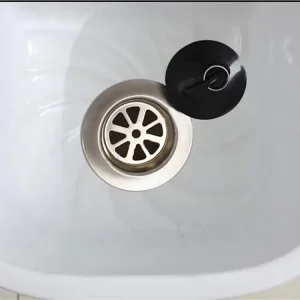 Washbasin rubber sink stopper for resort suites in Seychelles