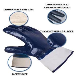 Acid Resistant Nitrile Coated Gloves