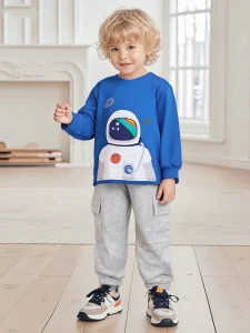 Ropa infantil a precios competitivos, sudadera y pantalones de chándal para niño