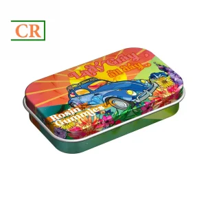 OEM Rectangle Airtight Child Proof Tin Box