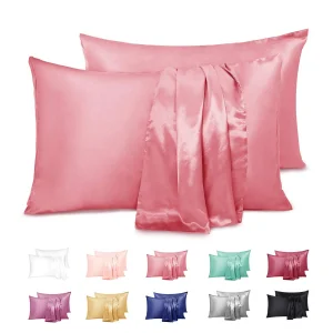 Smooth Silk Satin Pillow Case For Hair And Skin, Satin Cooling Pillow Cover With Envelope Closure