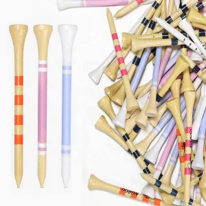 High Quality Wholesale Golf Accessories Bamboo Custom Golf Tee Durable Tees Golf Customized Logo Manufacture