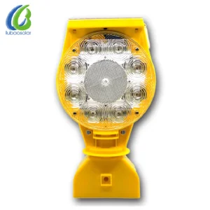Rechargeable Solar Powered Barrier Light Barricade Caution Signal LED Warning Light