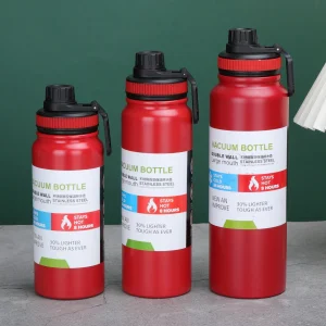 Wide Mouth with Straw Lid Double Wall Vacuum Insulated Stainless Steel Sports Water Bottle Outdoor Travel Gym Tumbler Cup Mug