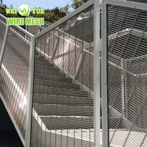 Architectural Crimped Woven Wire Mesh for Balustrade Railing Fence