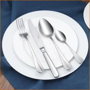 Conjunto de Talheres de Aço Inoxidável Decorativos para Casamento e Festa por Atacado