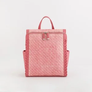 Bolso mochila convertible de paja