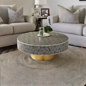Kusum Art Customized Solid Wood Ottoman