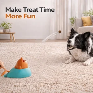 Whale-Shaped Dog Treat Launcher