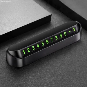 Luminous Car Temporary Parking Card Car Styling Phone Number Card Plate Telephone Number Park Stop Sticker Car Auto Accessories