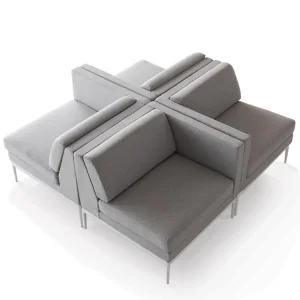 Multi-function Office Lobby Sofa Two Seat with Electrical Plug and Usb Charger