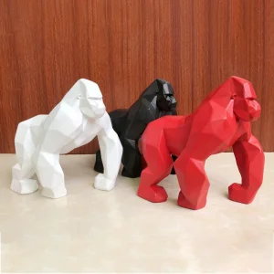 Gorilla Statue Abstract Sculpture