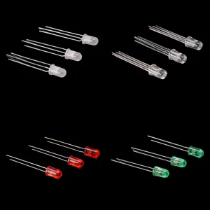 Round, Oval, Cylindrical, Rectangular LED Diode with 3, 5, 8 and 10mm