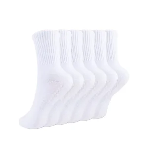 Athletic Dance Cotton Crew Floor Non-Slip Yoga Pilates Socks with Grips Indoor