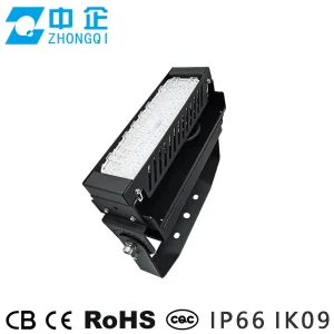 LED Flood Light IP66 120lm/W 4000K Ik10 Zhaga High Lumen Anti-Glare Quality Waterproof Dali Dimmable Sensor 5 Years Warranty OEM ODM 30W 40W 50W 60W CE