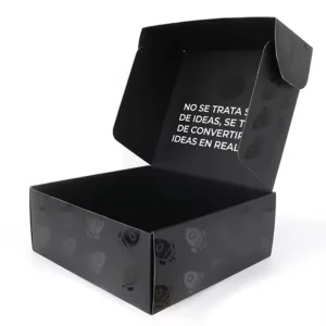 Wholesale Customized fancy-designed black mailer box – luxury corrugated cardboard packaging for clothing shipping, with logo Manufacturers, Factory