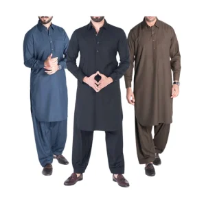 Fresh Arrivals Multi Color Men's Wear Clothing Shalwar Kameez Sets 100% Cotton Made Men's Fashion Plain Kurta Pajama Dress Men