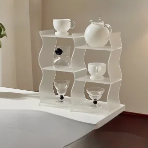 Acrylic Storage Rack &amp; Organizer for Makeup &amp; Perfume &amp; Cup in Bathroom &amp; Kitchen &amp; Home