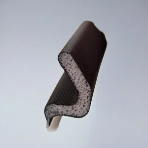 V-Shaped Brown Wooden Door PVC Sealing Strip Weatherproofing Gasket PU Foam Sealing Strip Weatherstripping Rubber Seal Strip