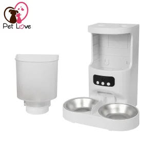 Automatic Pet Feeder with Camera and Dual Bowl