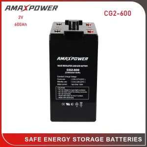 Amaxpower 2V 600ah AGM Battery
