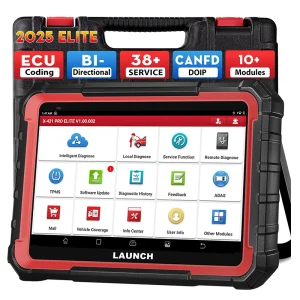 Launch X431 Pro Elite Full System OBD2 Scanner With CAN-FD DOIP FCA AutoAuth Car Diagnostic Tool 32 Resets Service