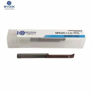 Myook Solid Carbide Mpr4r0.2 L22 50ol CNC Lathe Machining Internal Turning Angle R0.2 Micro-Groove Boring Bar