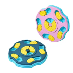 Dog puzzle toy feeding bowl