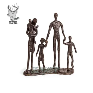Metal Abstract Family Sculpture