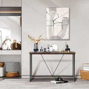 Modern Wood Entryway Console Table