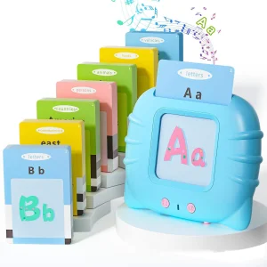 Kids Preschool Customizable Languages Learning Machine Toy Talking Flash Cards ABS Plastic Animal Shape Lithium Battery