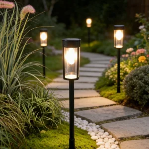 Solar LED Garden Pathway Lamp
